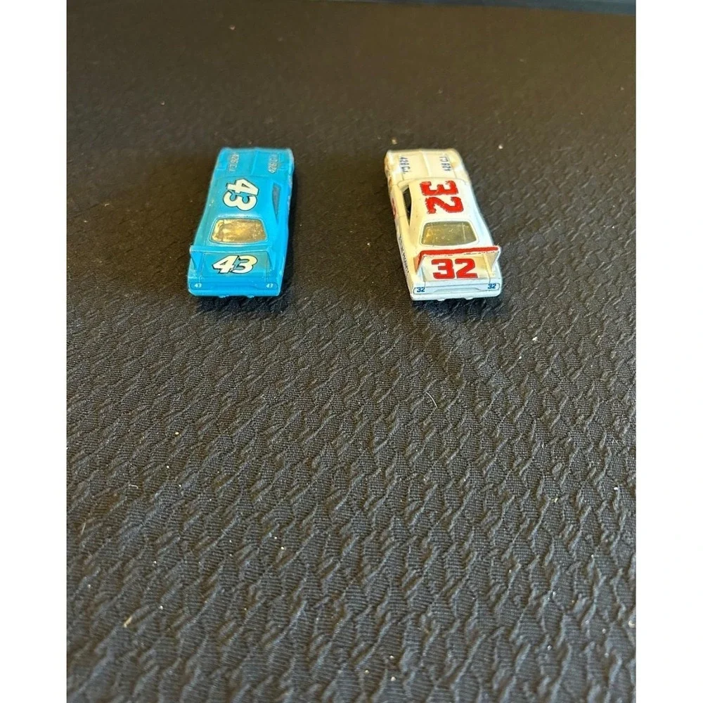 Lot Of 2 Racing Champions Vintage Diecast Cars Blue & White